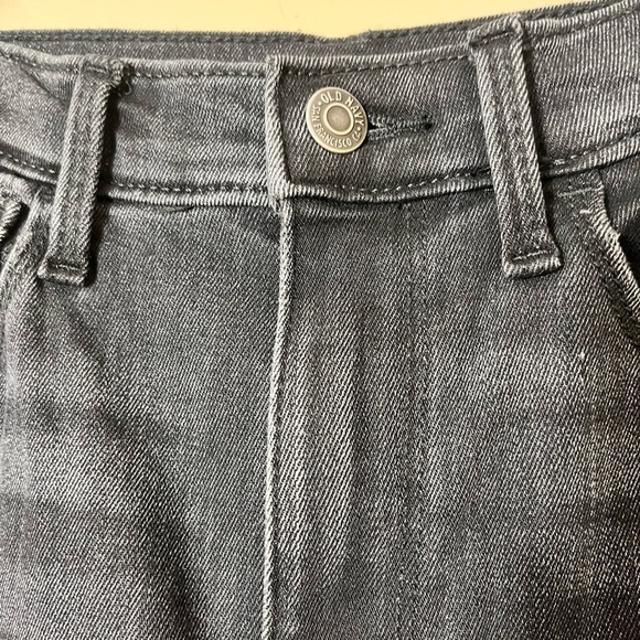 NWT Old Navy Girls Distressed Extra High Rise Rockstar Jegging Black Size 16 - Picture 7 of 10